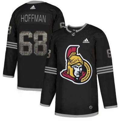 Adidas Ottawa Senators #68 Mike Hoffman Black Authentic Classic Stitched NHL Jersey